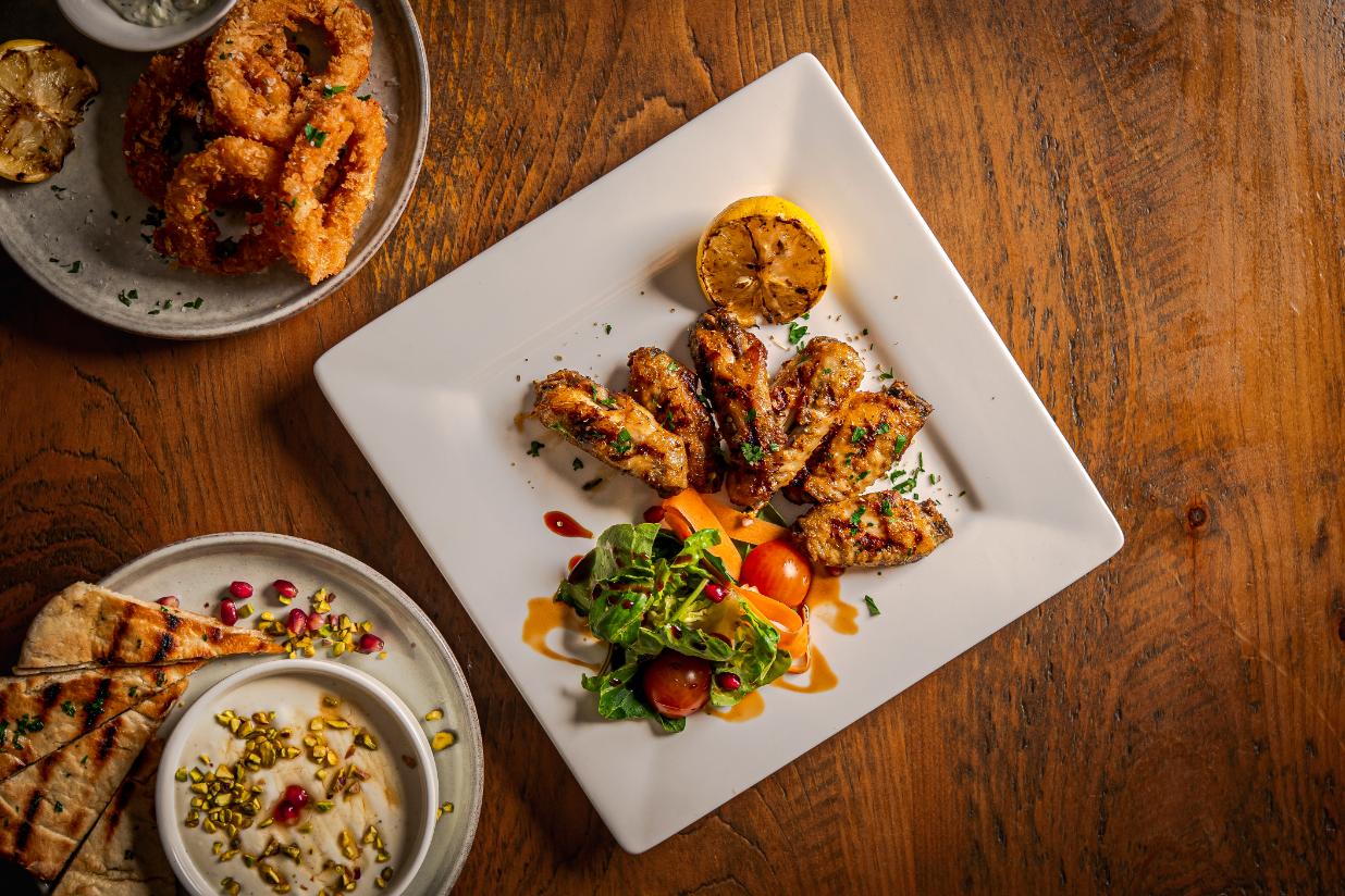 Mediterranean grill and seafood at Velora Bedford